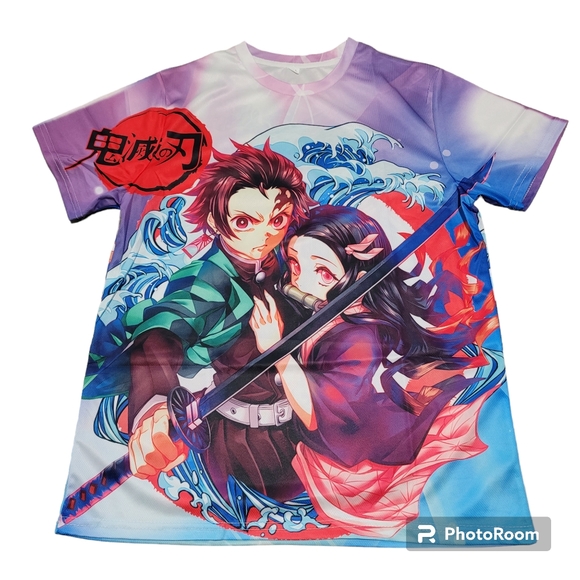 Boys and Girls Anime T-Shirt Shorts Set - Picture 3 of 4